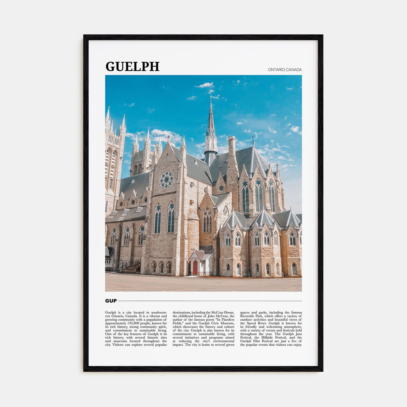 Guelph Travel Color Poster
