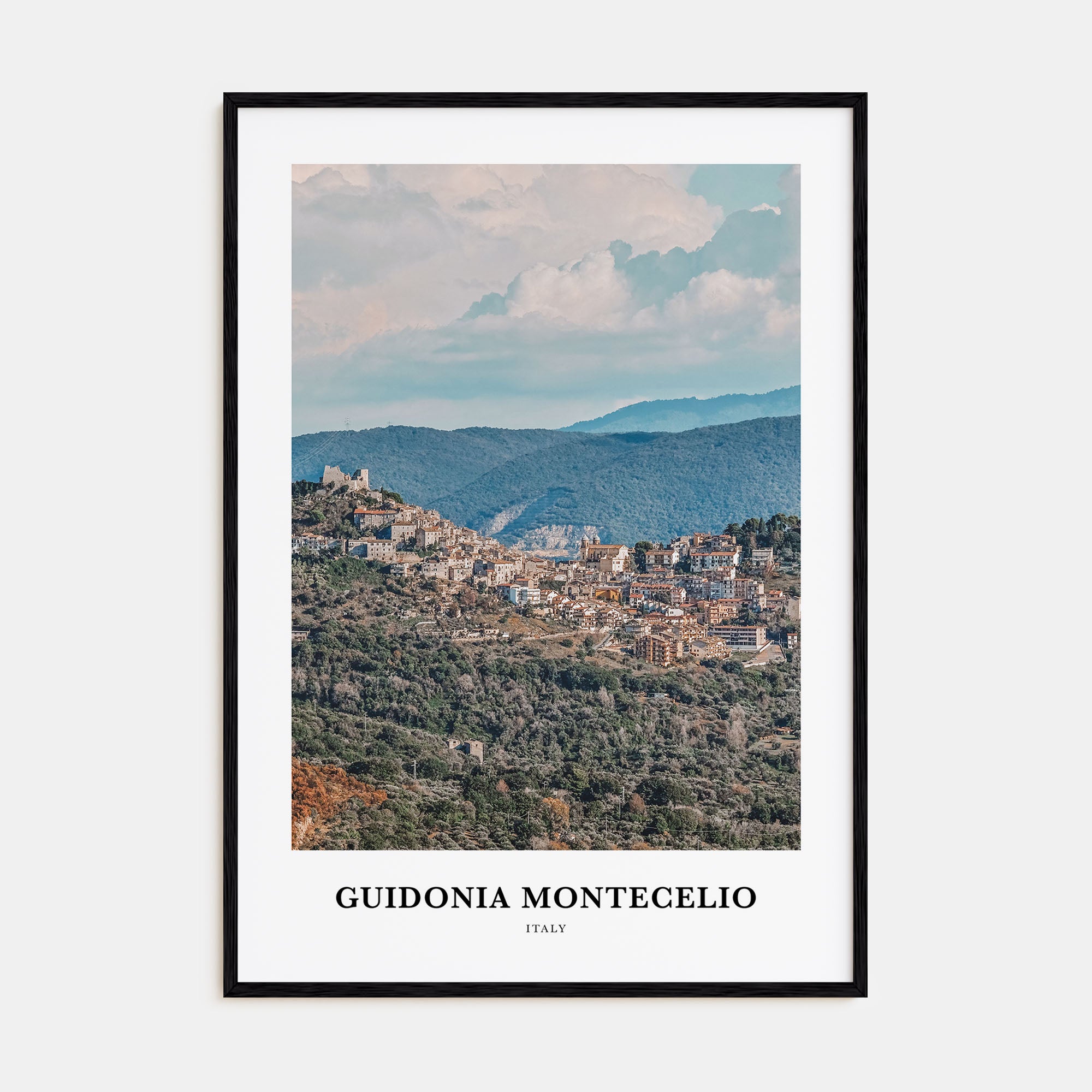 Guidonia Montecelio Portrait Color Poster