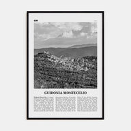 Guidonia Montecelio Travel B&W Poster