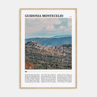 Guidonia Montecelio Travel Color Poster