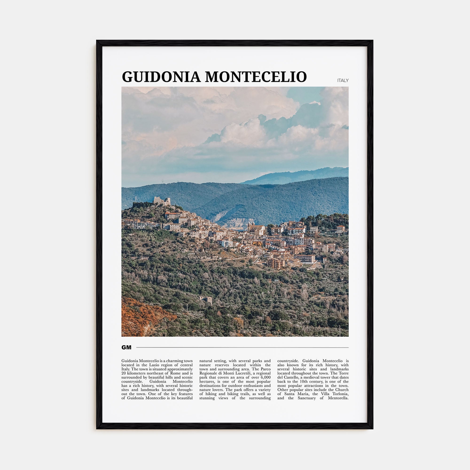 Guidonia Montecelio Travel Color Poster