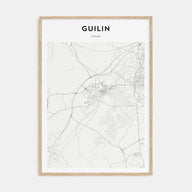 Guilin Map Portrait Poster