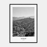 Guilin Portrait B&W Poster