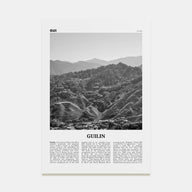Guilin Travel B&W Poster