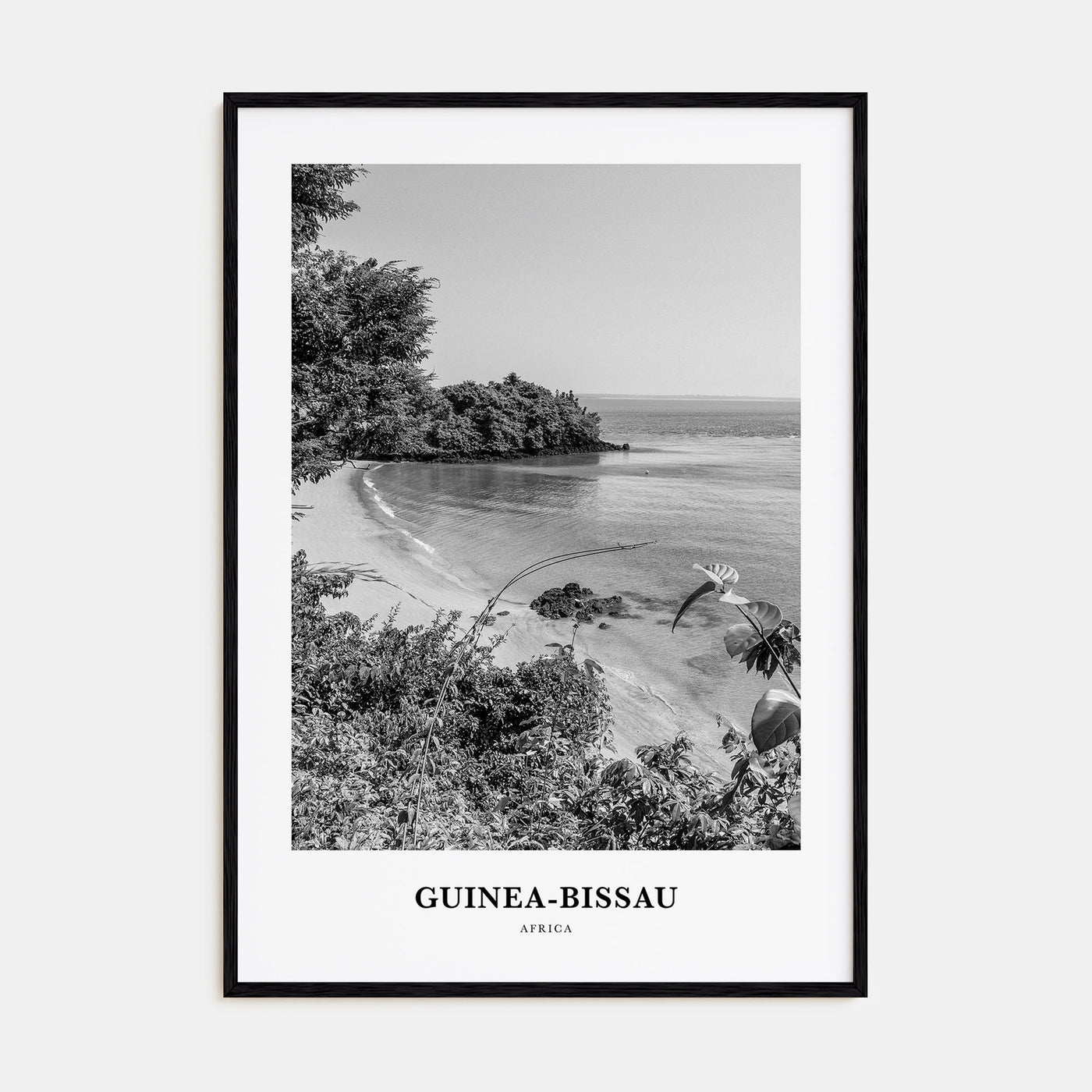 Guinea-Bissau Portrait B&W Poster