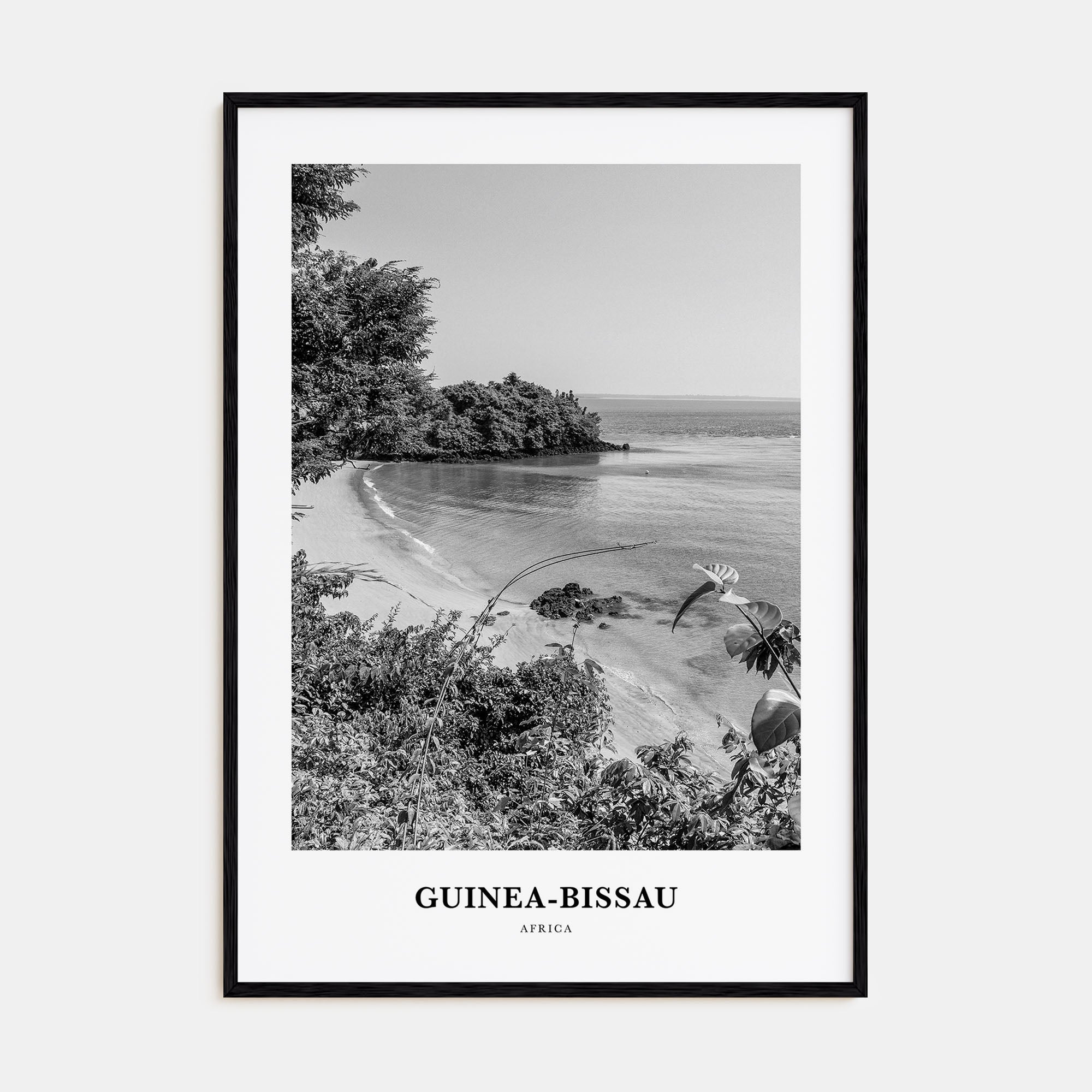 Guinea-Bissau Portrait B&W Poster