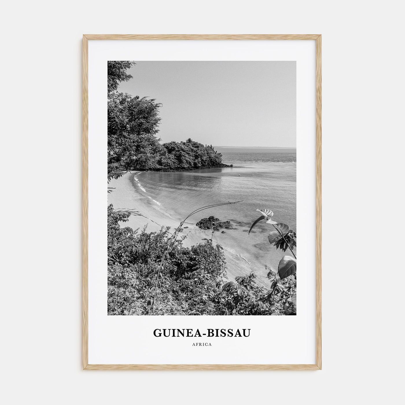 Guinea-Bissau Portrait B&W Poster