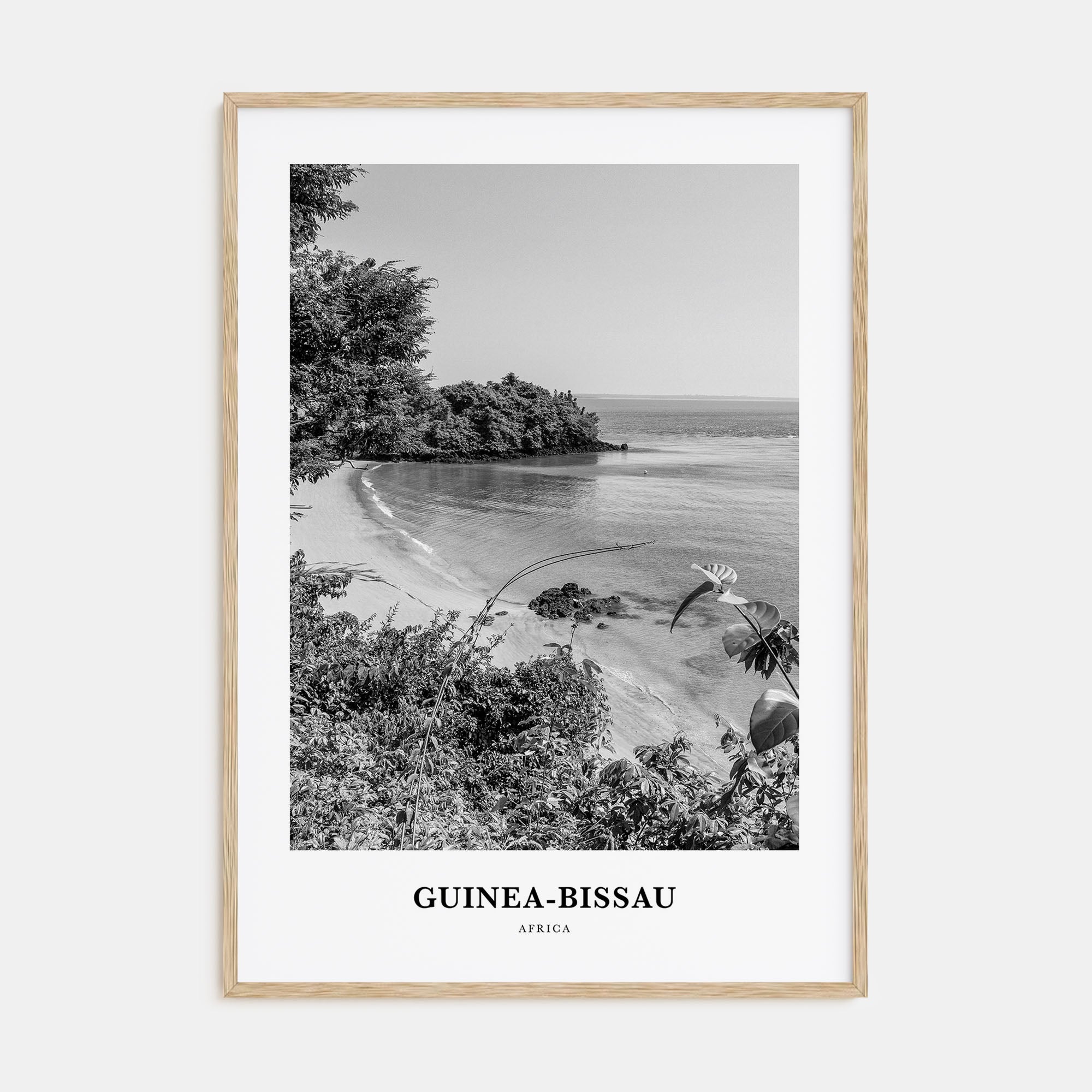 Guinea-Bissau Portrait B&W Poster