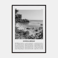 Guinea-Bissau Travel B&W Poster
