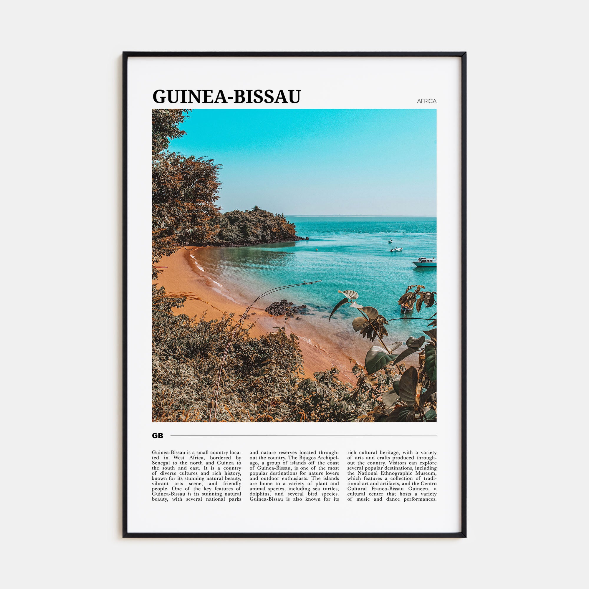 Guinea-Bissau Travel Color Poster