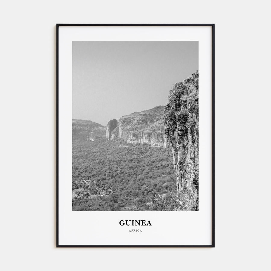 Guinea Portrait B&W Poster