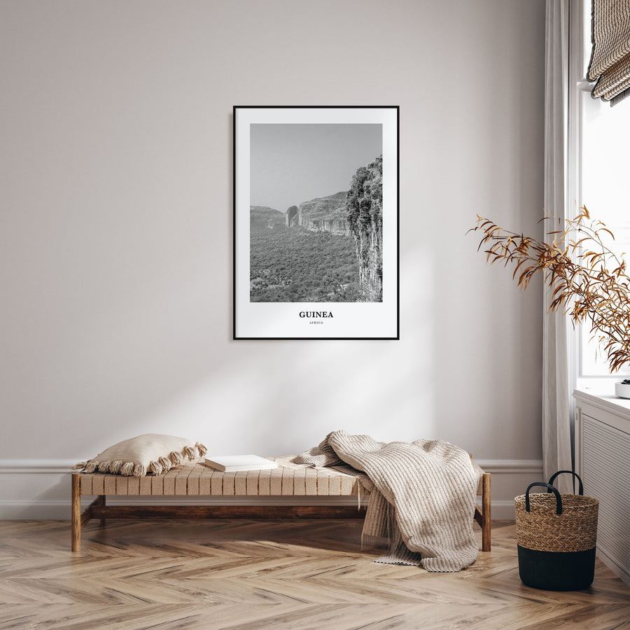 Guinea Portrait B&W Poster