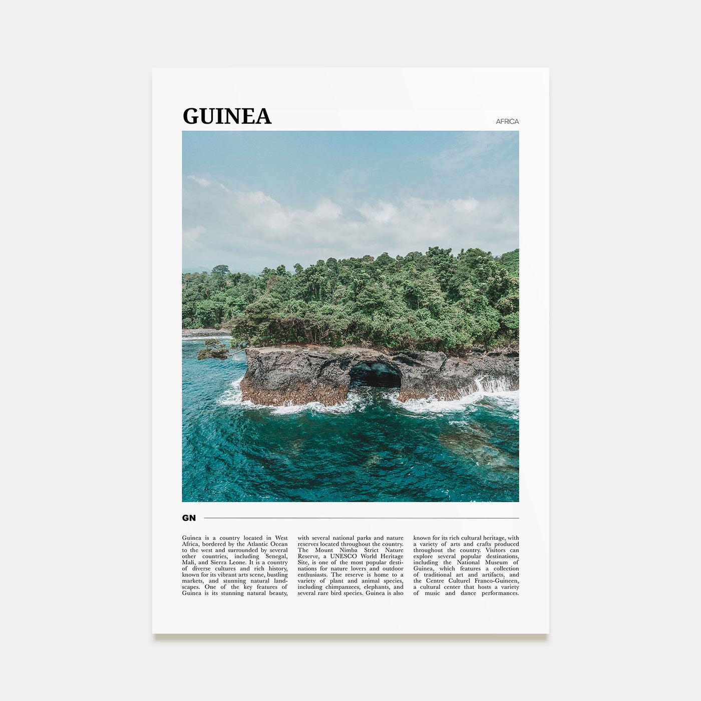 Guinea Travel Color No 1 Poster