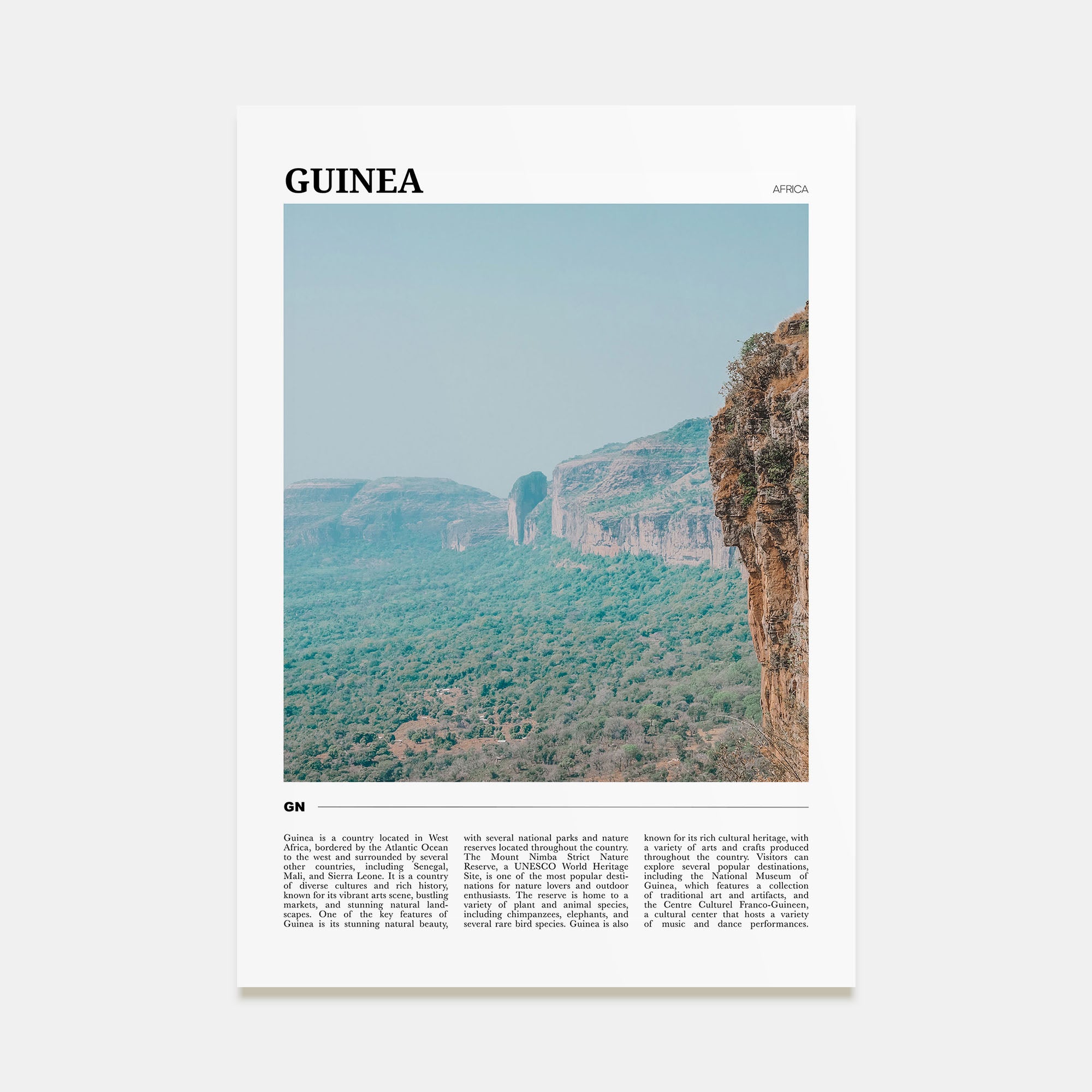 Guinea Travel Color No 2 Poster
