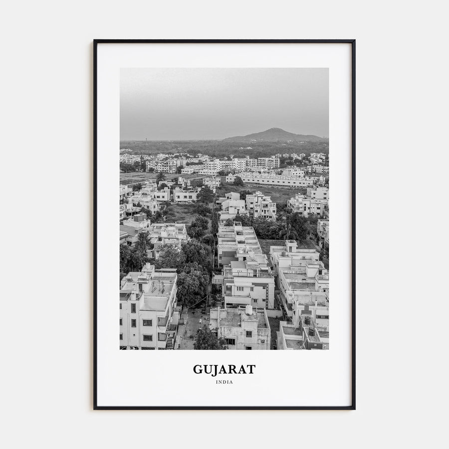 Gujarat Portrait B&W Poster