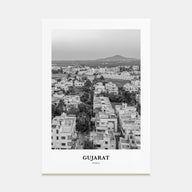 Gujarat Portrait B&W Poster