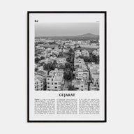 Gujarat Travel B&W Poster
