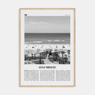 Gulf Breeze Travel B&W Poster