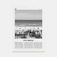 Gulf Breeze Travel B&W Poster