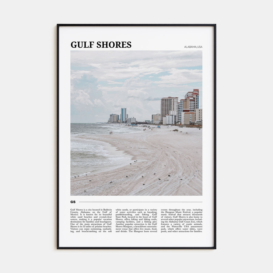 Gulf Shores Travel Color Poster