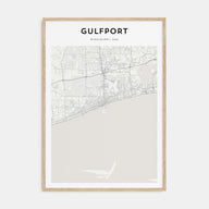 Gulfport Map Portrait Poster