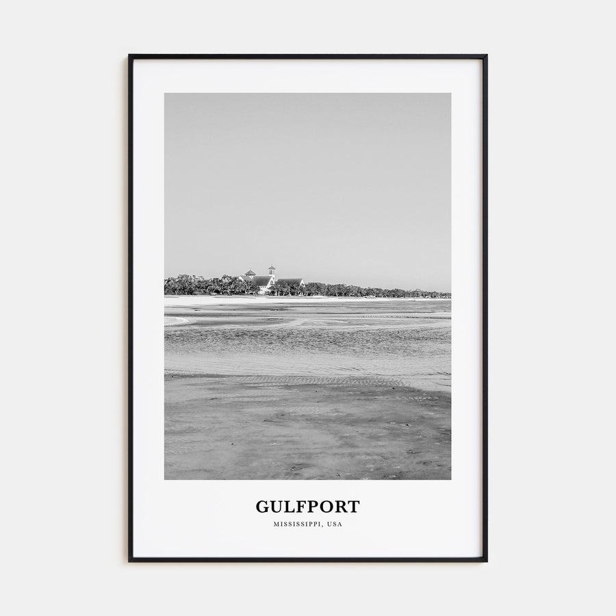 Gulfport Portrait B&W Poster