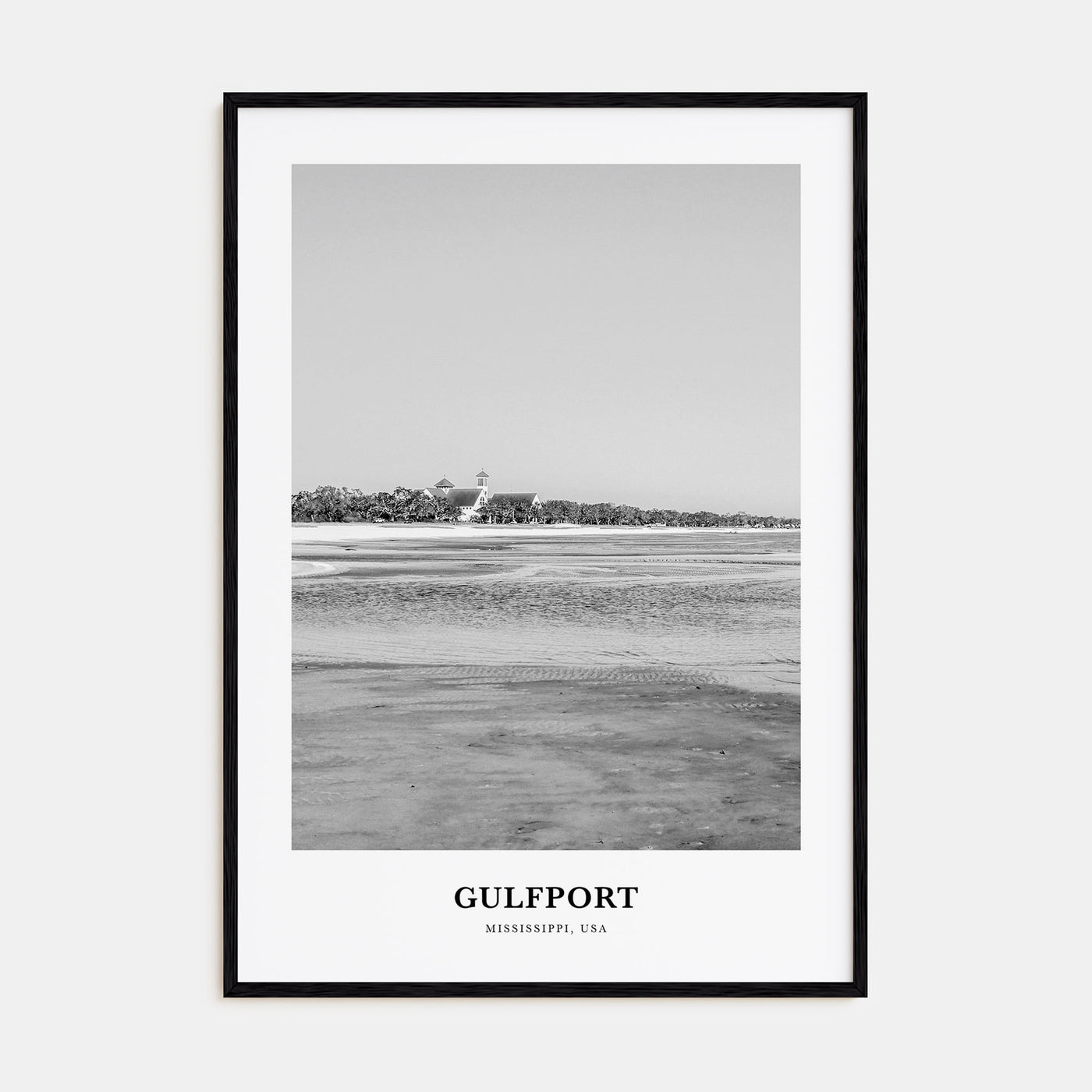 Gulfport Portrait B&W Poster