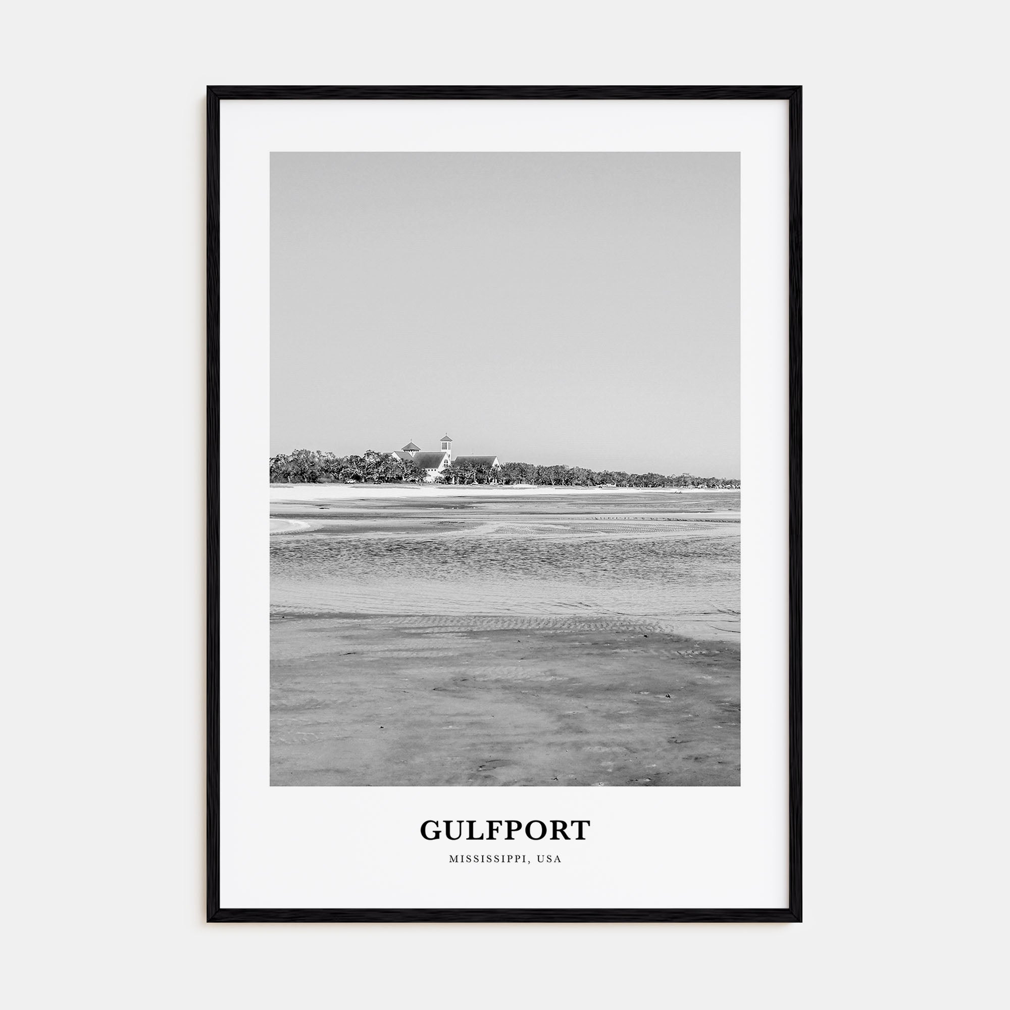 Gulfport Portrait B&W Poster