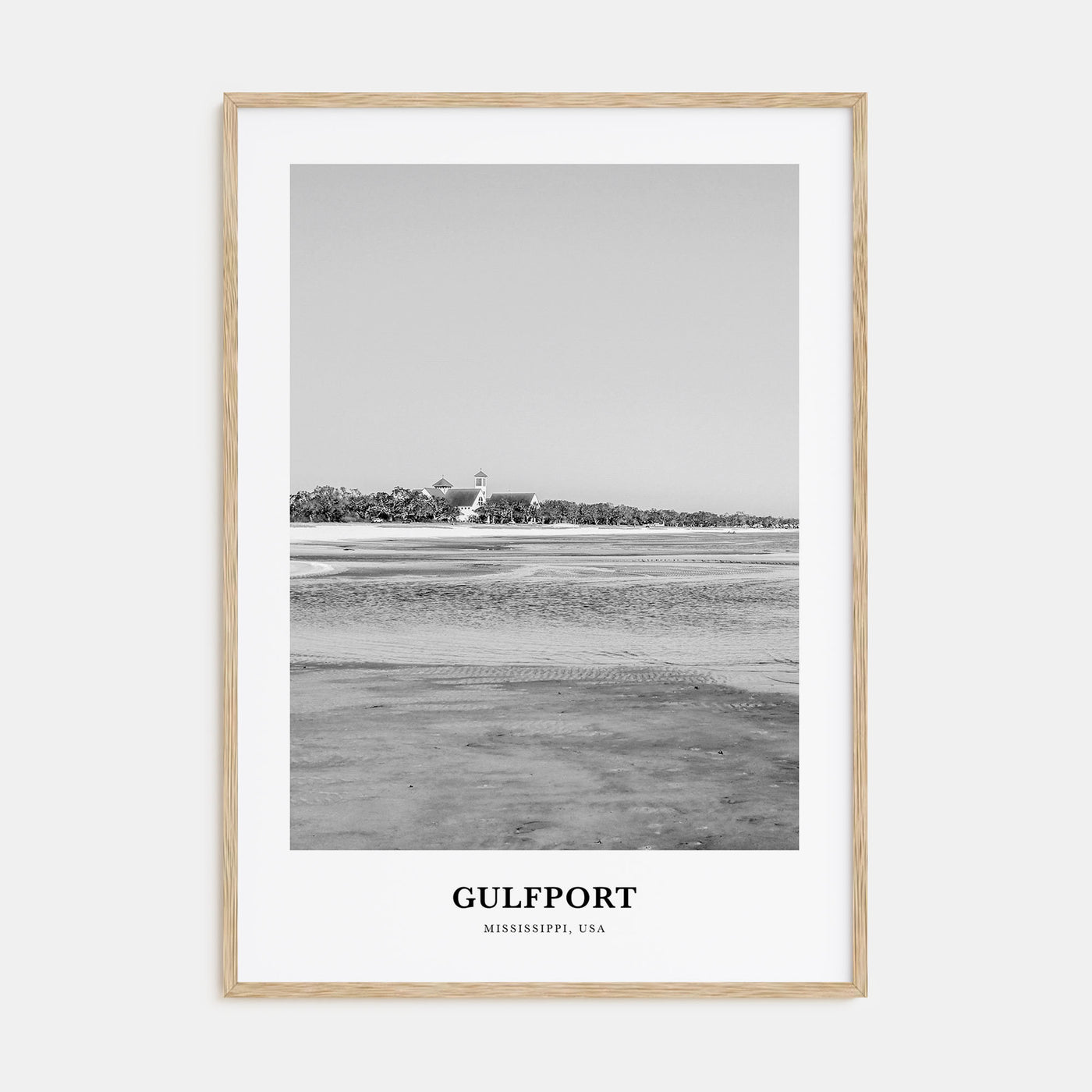 Gulfport Portrait B&W Poster