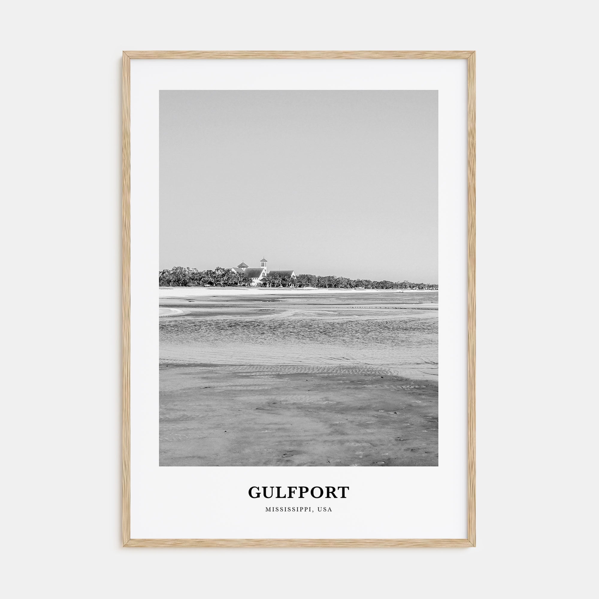 Gulfport Portrait B&W Poster
