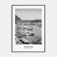 Gustavia Portrait B&W Poster