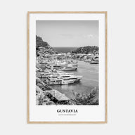 Gustavia Portrait B&W Poster