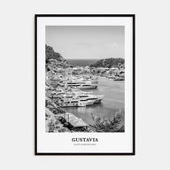 Gustavia Portrait B&W Poster