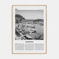 Gustavia Travel B&W Poster