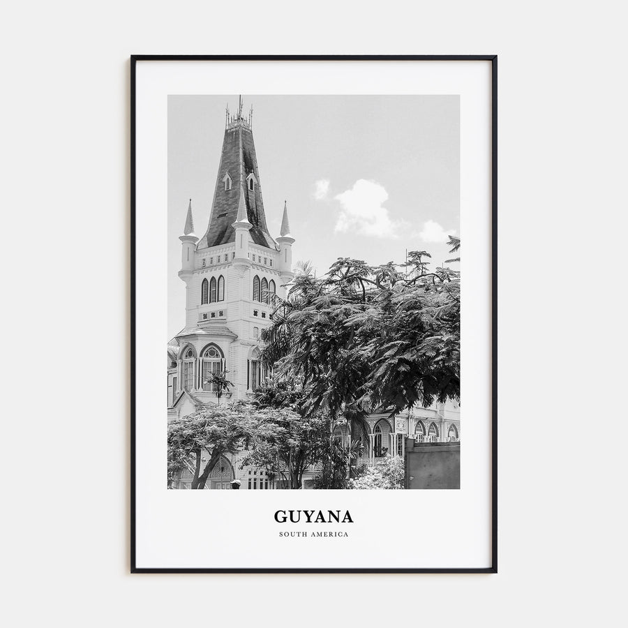 Guyana Portrait B&W Poster