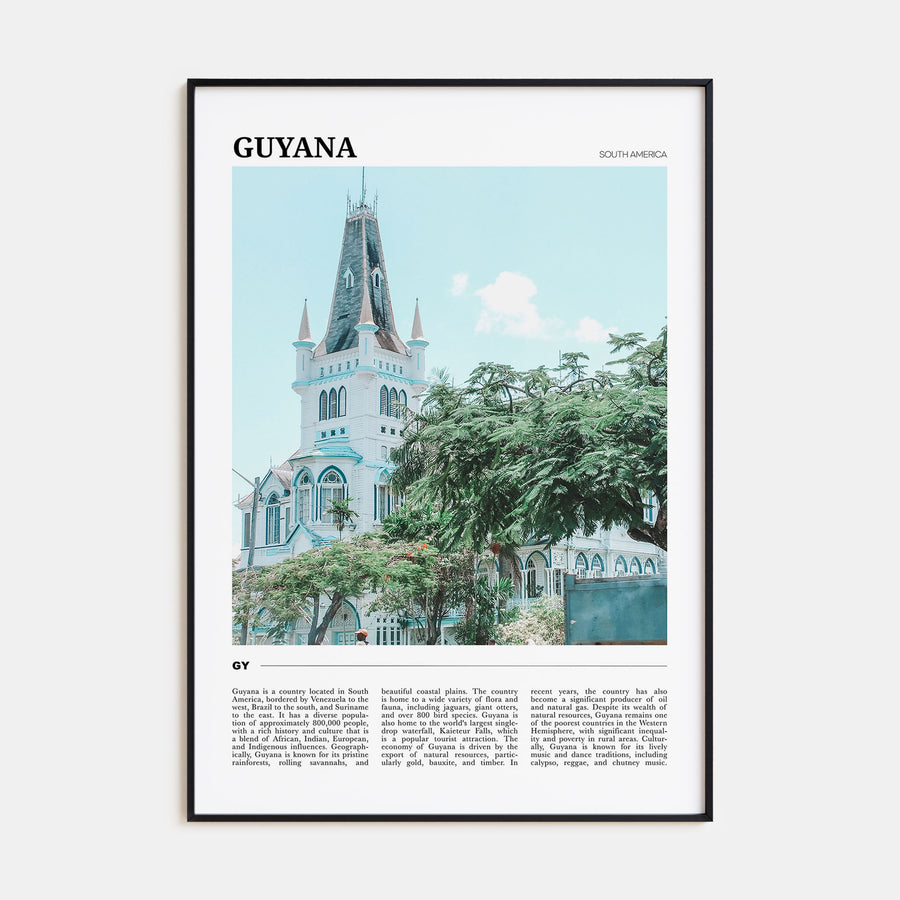 Guyana Travel Color Poster
