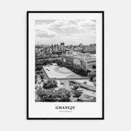 Gwangju Portrait B&W Poster