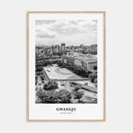 Gwangju Portrait B&W Poster