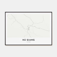 Ha Giang Map Landscape Poster