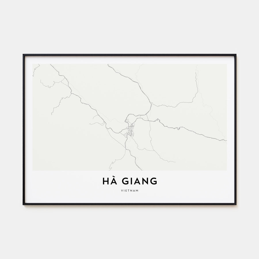 Ha Giang Map Landscape Poster
