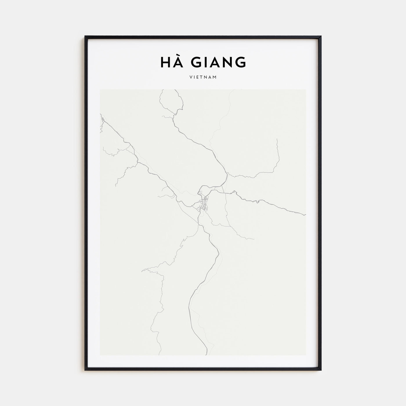 Ha Giang Map Portrait Poster