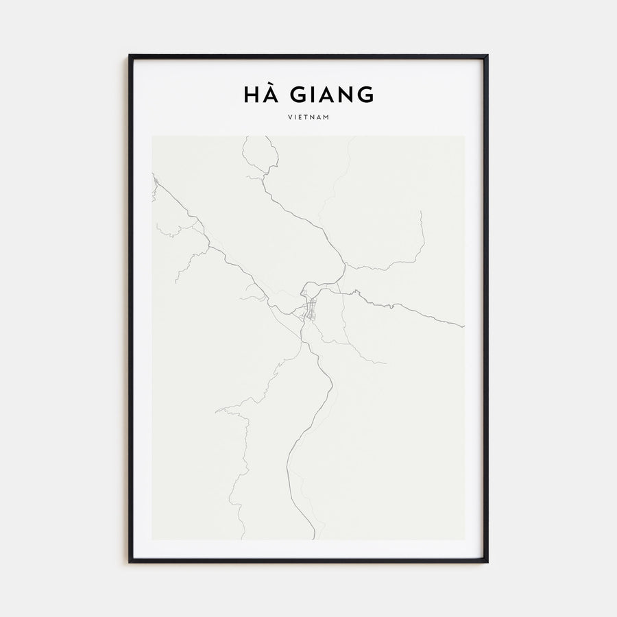Ha Giang Map Portrait Poster