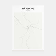 Ha Giang Map Portrait Poster
