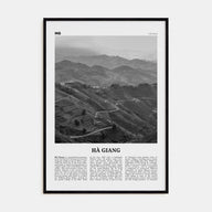 Ha Giang Travel B&W Poster