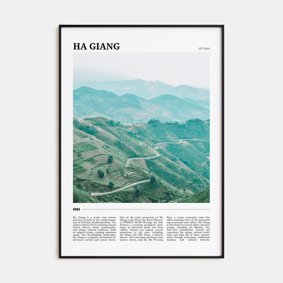 Ha Giang Travel Color Poster