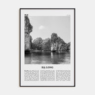 Ha Long Travel B&W Poster