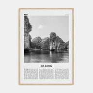 Ha Long Travel B&W Poster