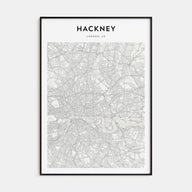 Hackney Map Portrait Poster