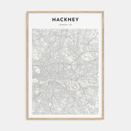Hackney Map Portrait Poster