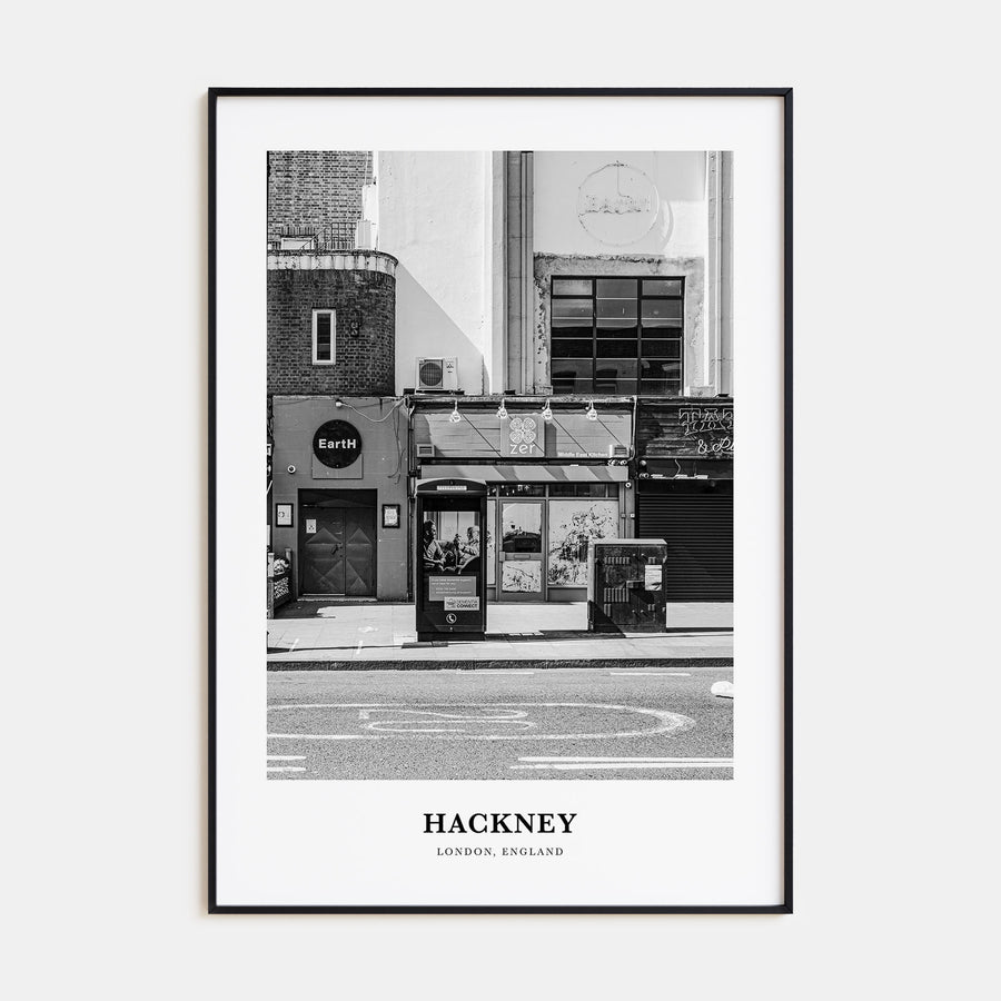 Hackney Portrait B&W Poster
